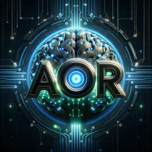 DALL·E 2024-01-04 11.43.39 - A futuristic image showcasing the word 'AIOR' with all letters, i...png